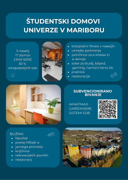 Letak Študentskih domov stran 1